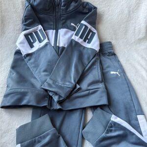 Toddler PUMA Light Blue & White Apparel